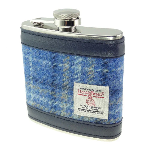 Glen Appin 6oz Harris Tweed Tartan Hip Flask - Image 13
