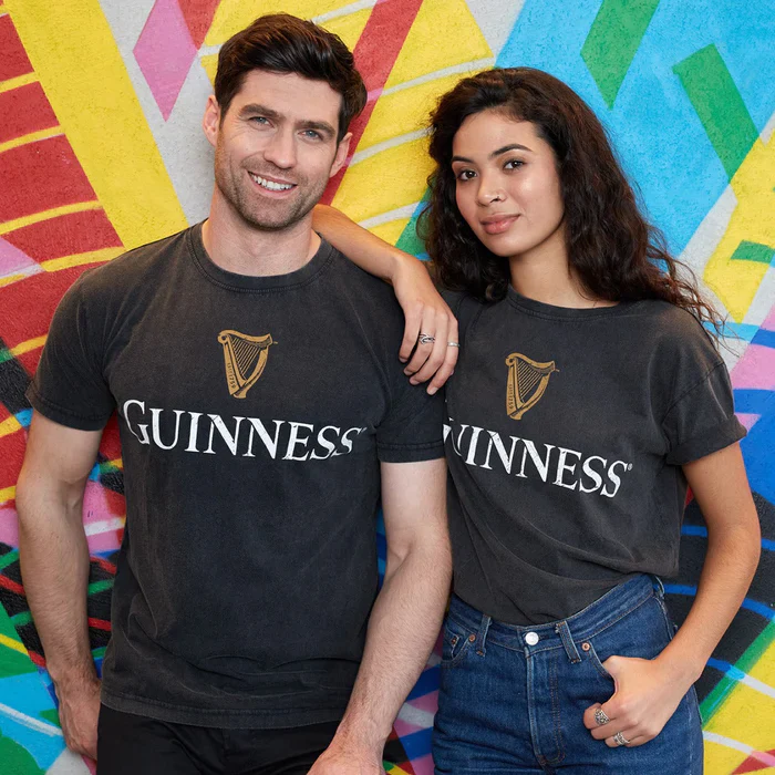 Black Guinness and Harp Distressed Tee - Image 4