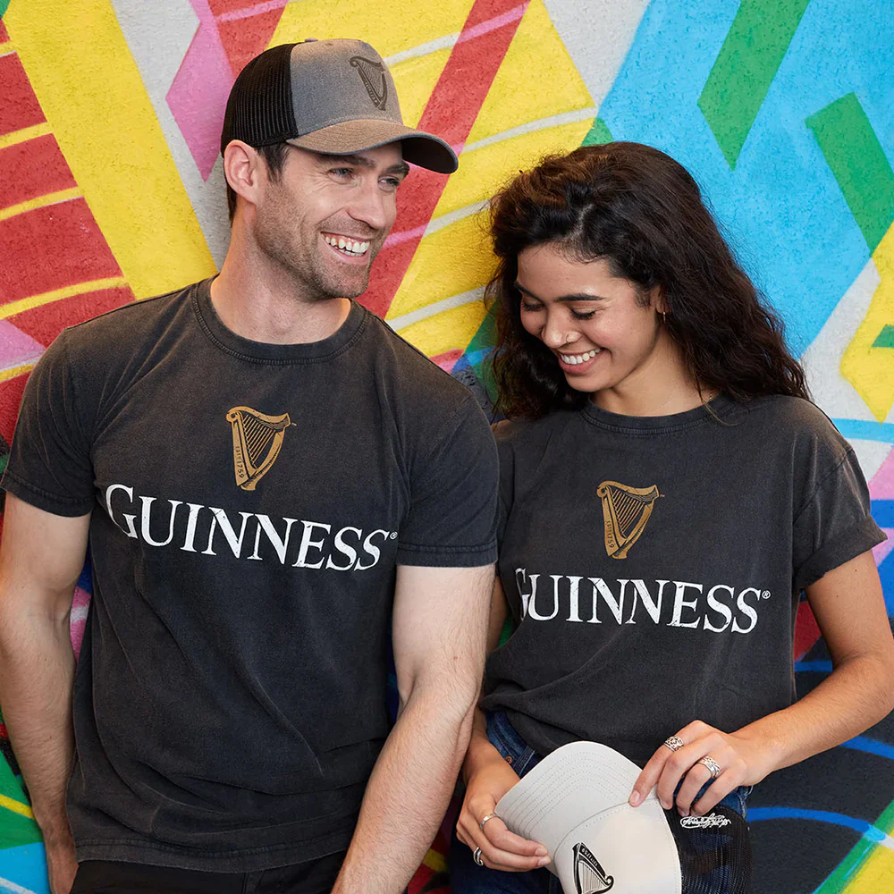 Black Guinness and Harp Distressed Tee - Image 8