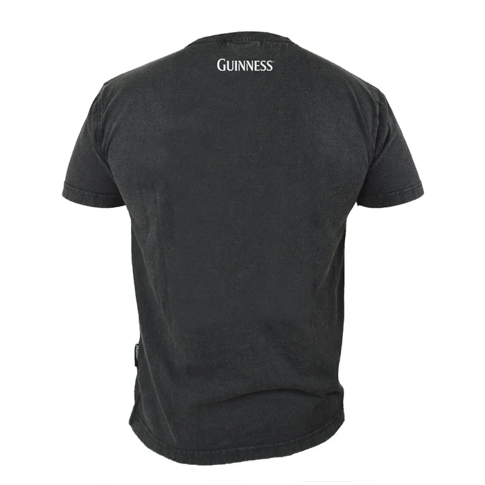 Guinness Navy Distressed Harp Logo Tee - Image 5