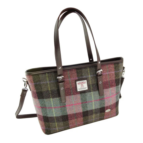 Harris Tweed Large Tote Bag with Shoulder Strap - Image 25