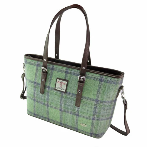 Harris Tweed Large Tote Bag with Shoulder Strap - Image 26