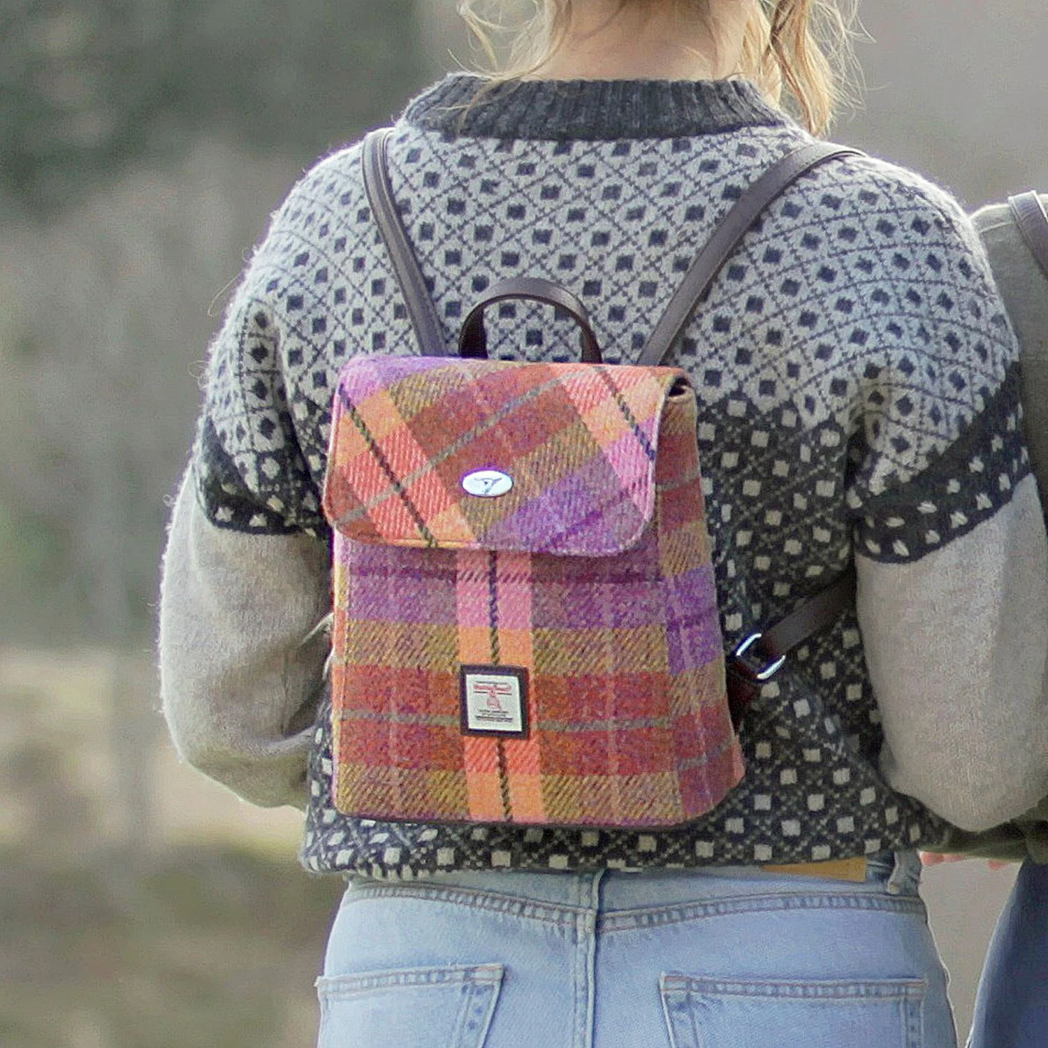 Harris Tweed Mini Backpack - Image 35