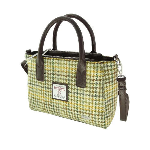 Harris Tweed Small Tote Bag with Shoulder Strap - Image 49