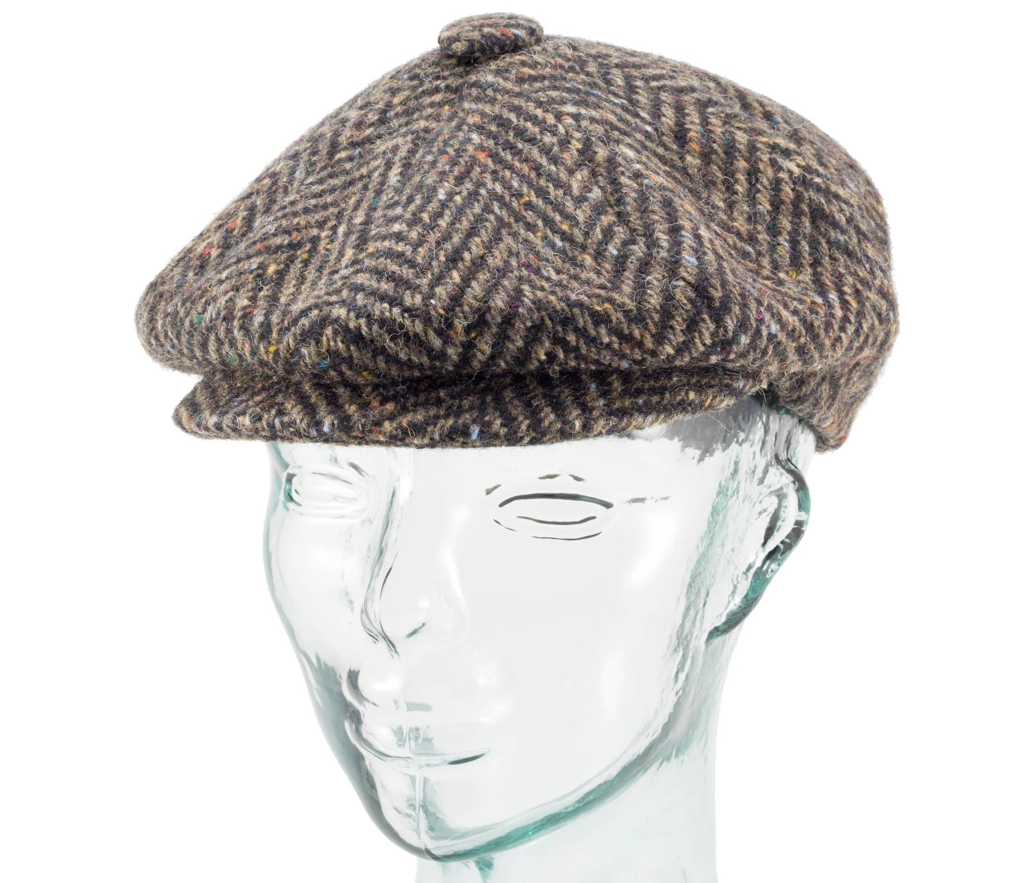 Herringbone Tweed - Fitted Newsboy Cap by Jonathan Richard - Image 10