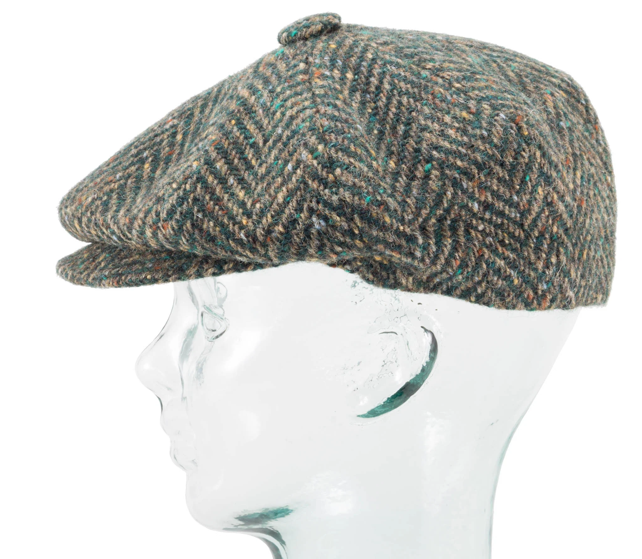 Herringbone Tweed - Fitted Newsboy Cap by Jonathan Richard - Image 8