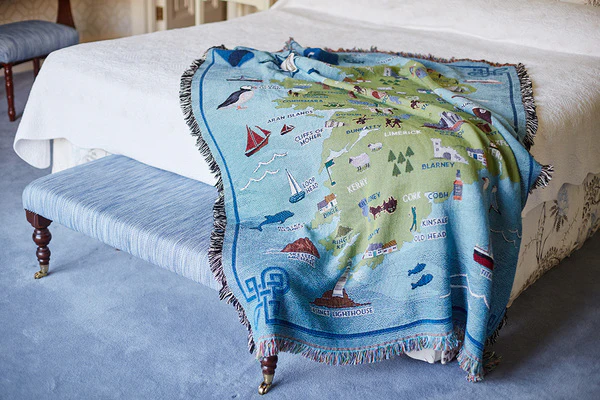 Map of Ireland Throw Blanket - Image 4
