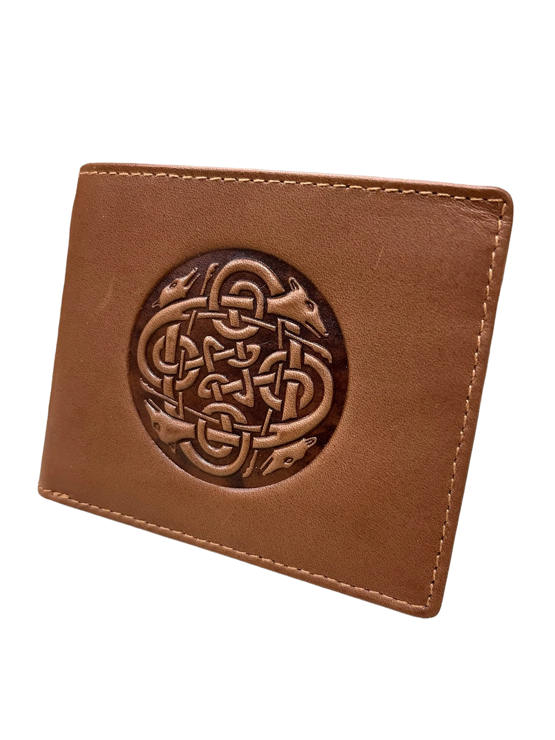 Men's Leather Bifold Wallet - Hounds - Image 4