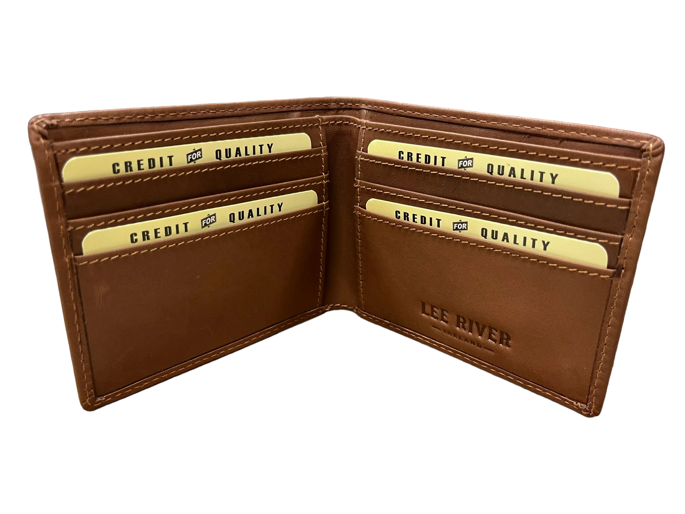 Men's Leather Bifold Wallet - Hounds - Image 5