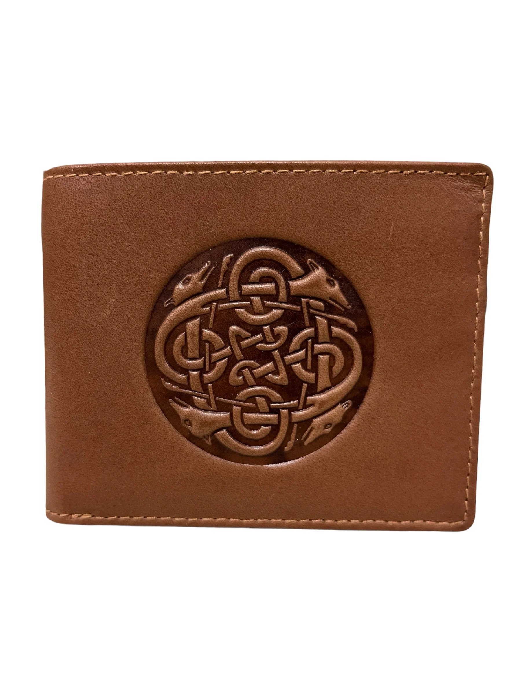 Men's Leather Bifold Wallet - Hounds - Image 6
