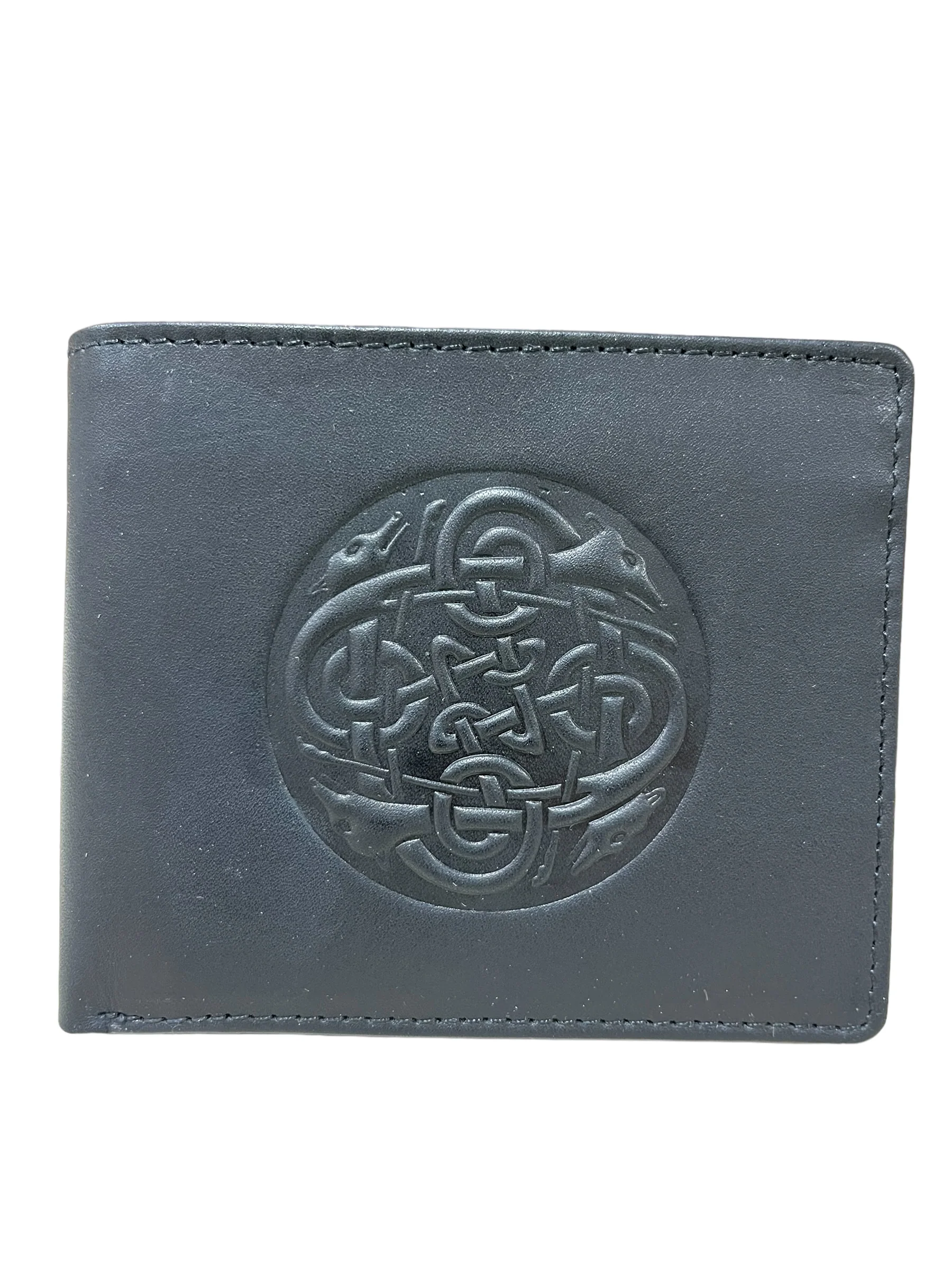 Men's Leather Bifold Wallet - Hounds - Image 9