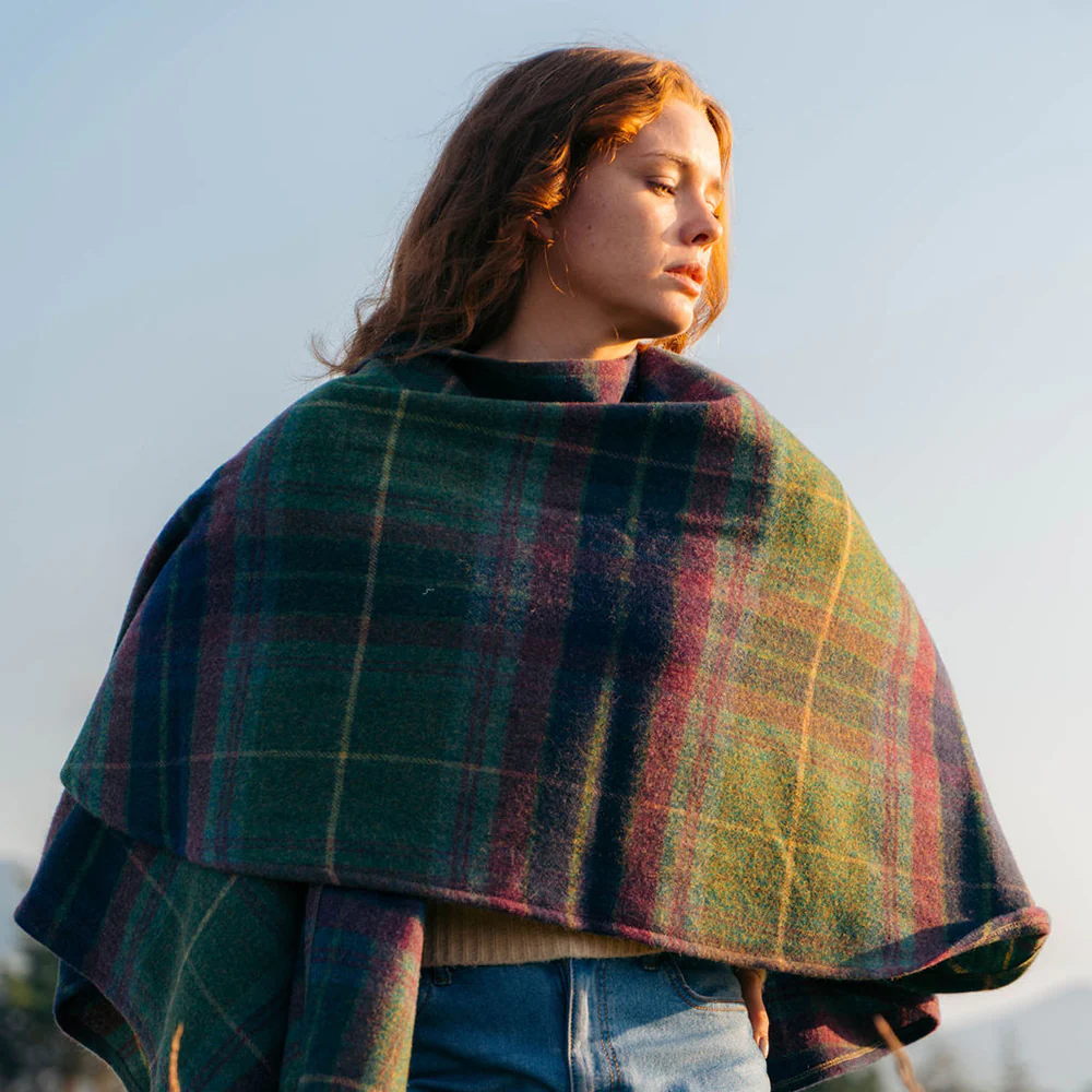 Plaid Shawl Cape - Image 10