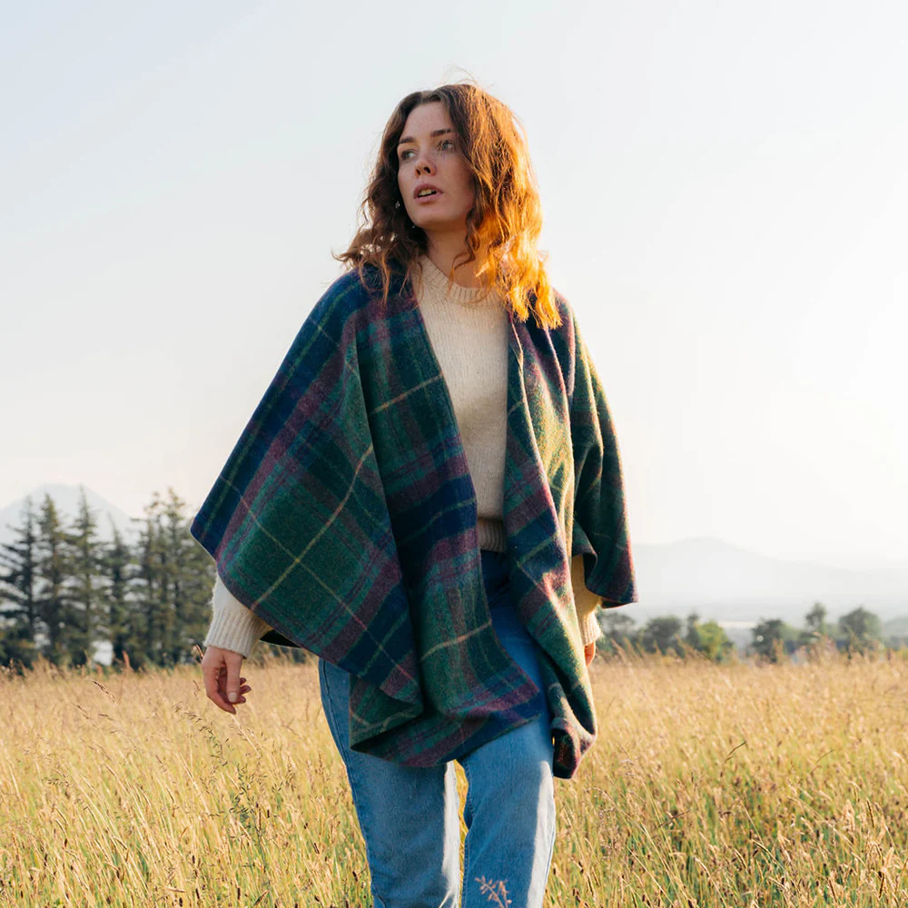 Plaid Shawl Cape - Image 12