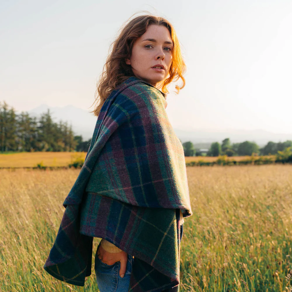Plaid Shawl Cape - Image 13