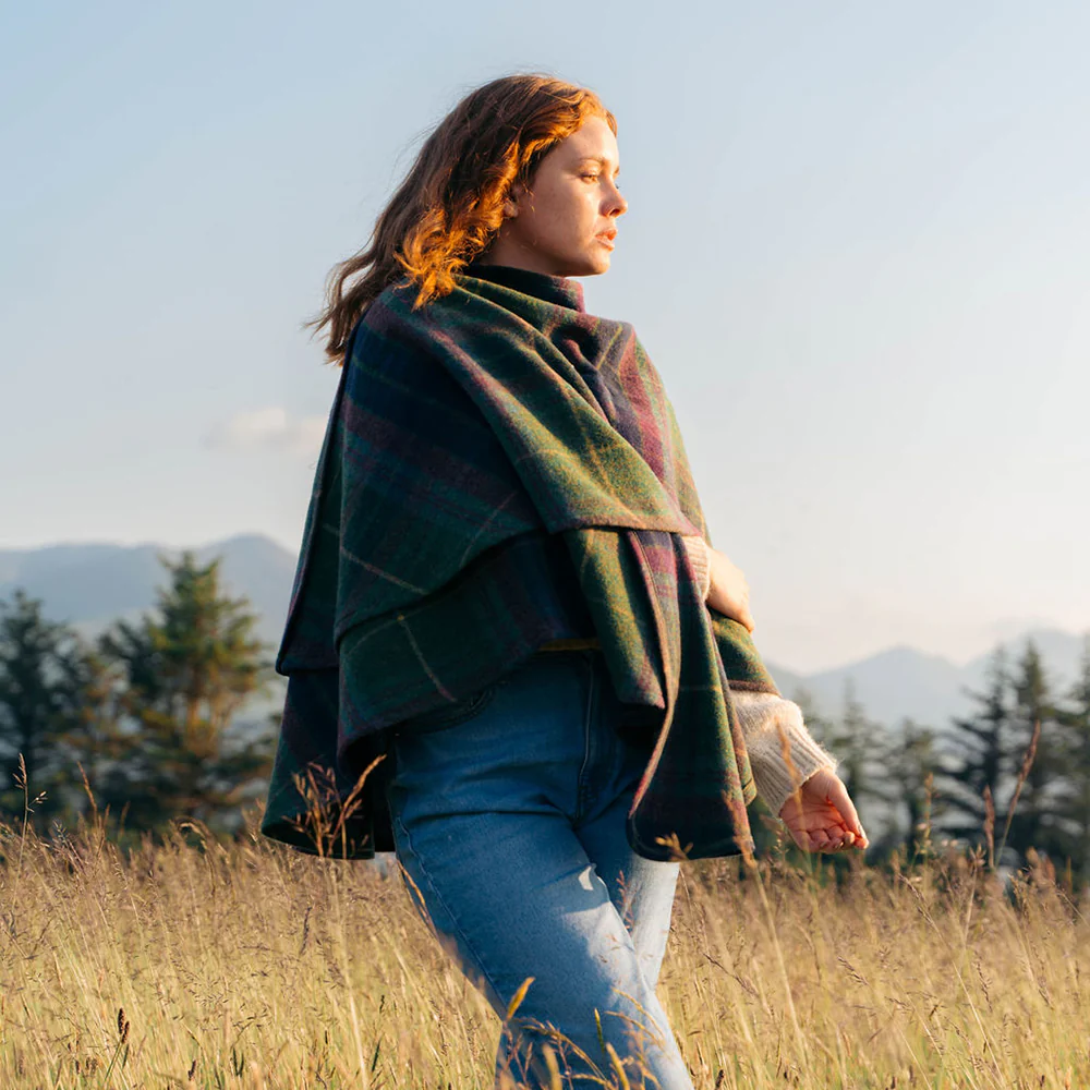 Plaid Shawl Cape - Image 14