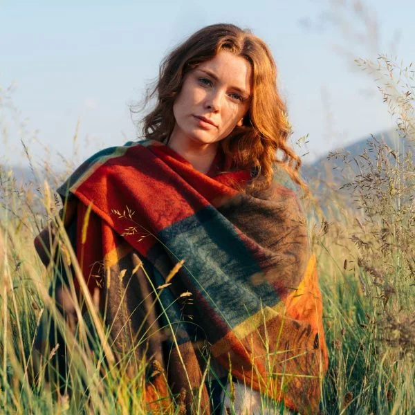 Plaid Shawl Cape - Image 17