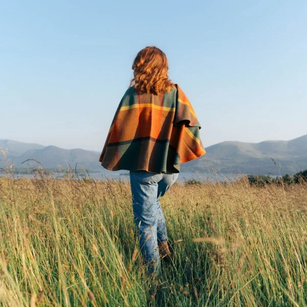 Plaid Shawl Cape - Image 19