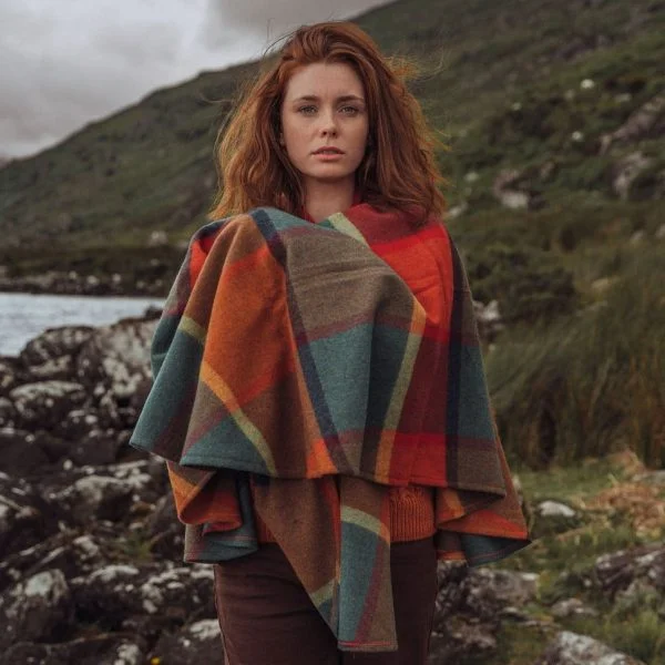Plaid Shawl Cape - Image 21
