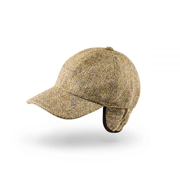 Tweed Baseball Style Cap with Earflaps - Image 20