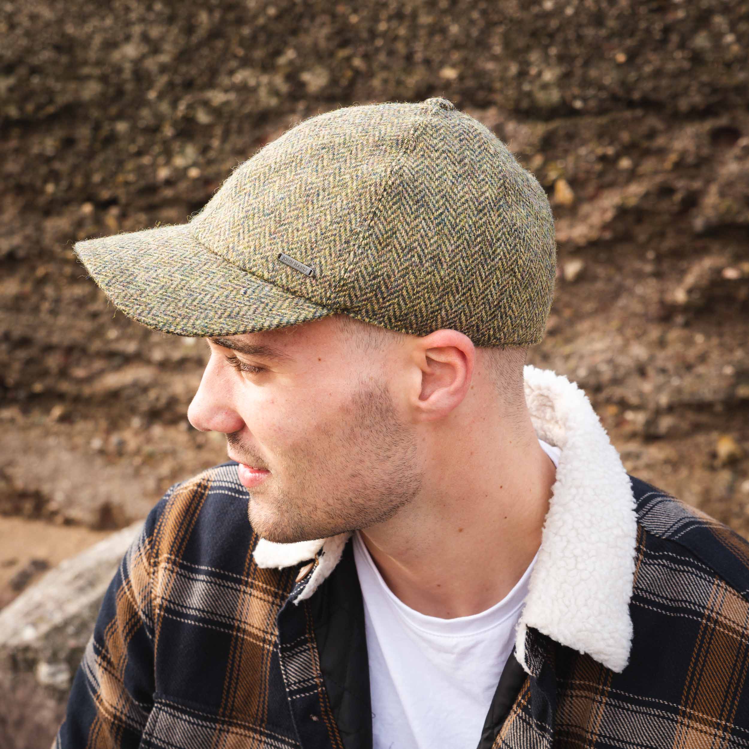 Tweed Baseball Style Cap with Earflaps - Image 22