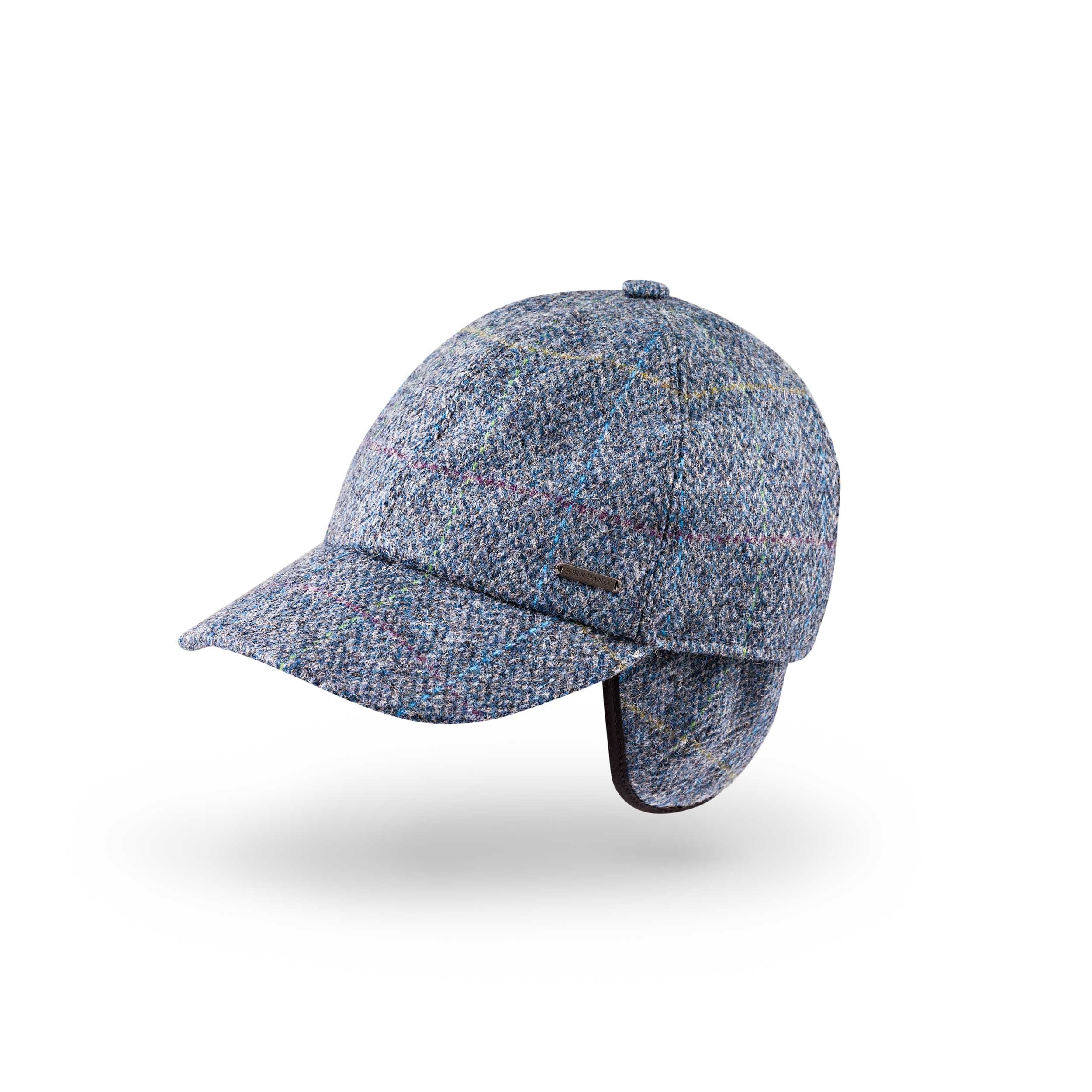 Tweed Baseball Style Cap with Earflaps - Image 29