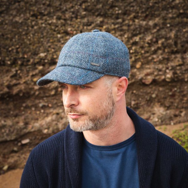 Tweed Baseball Style Cap with Earflaps - Image 33