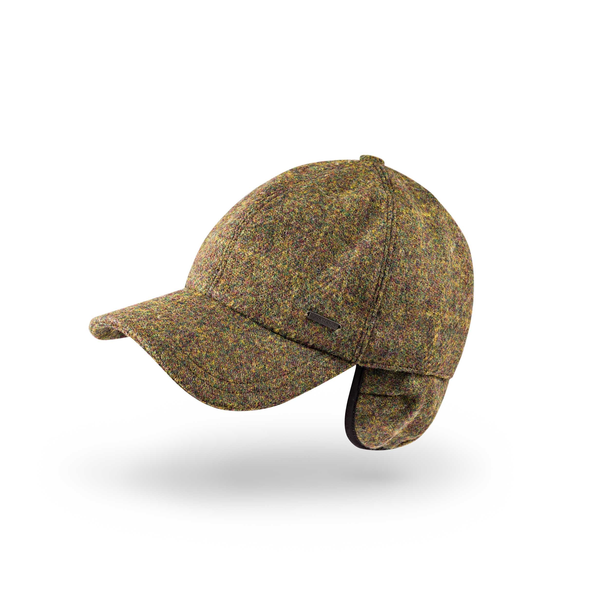 Tweed Baseball Style Cap with Earflaps - Image 5