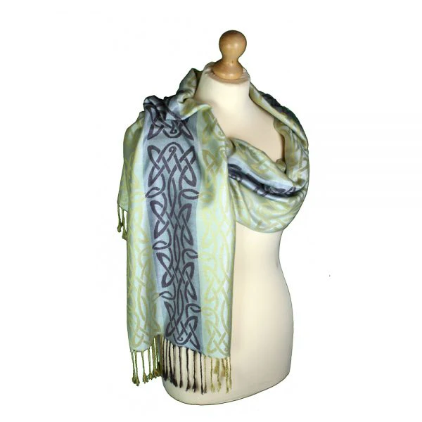 Women's Celtic Pashmina Scarf - Image 4