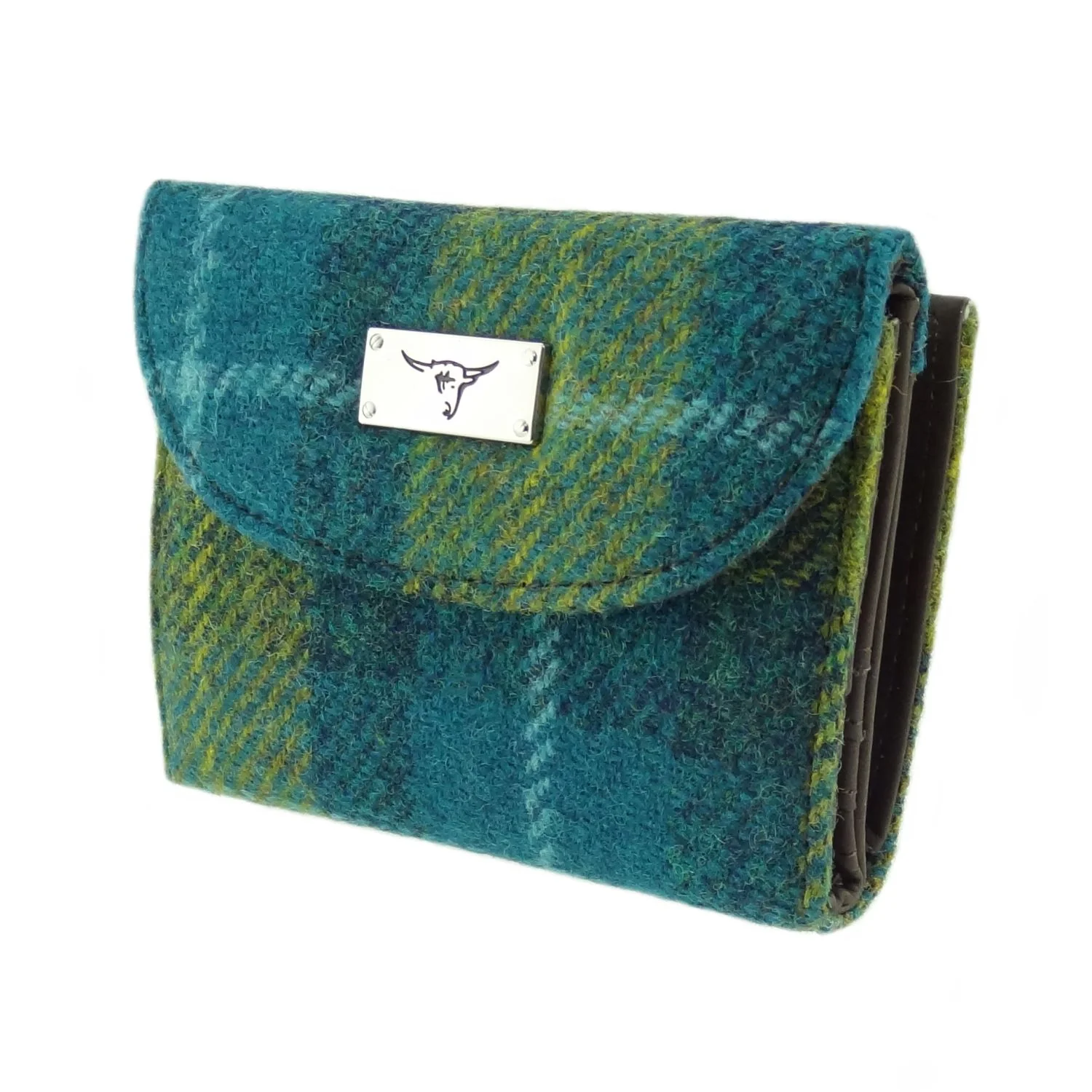 Women's Harris Tweed 'Jura' Short Wallet with Card Section - Image 11
