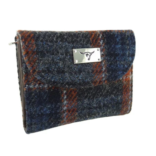 Women's Harris Tweed 'Jura' Short Wallet with Card Section - Image 14