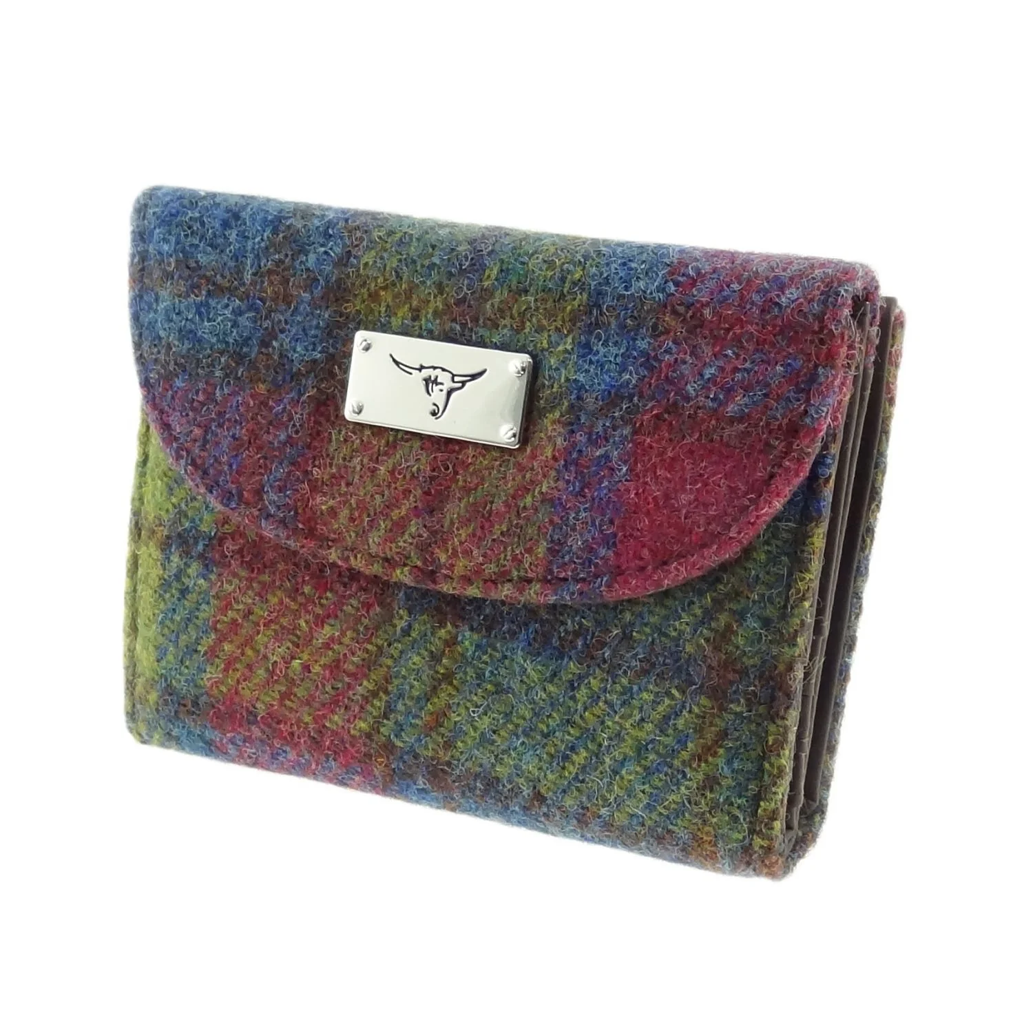 Women's Harris Tweed 'Jura' Short Wallet with Card Section - Image 16