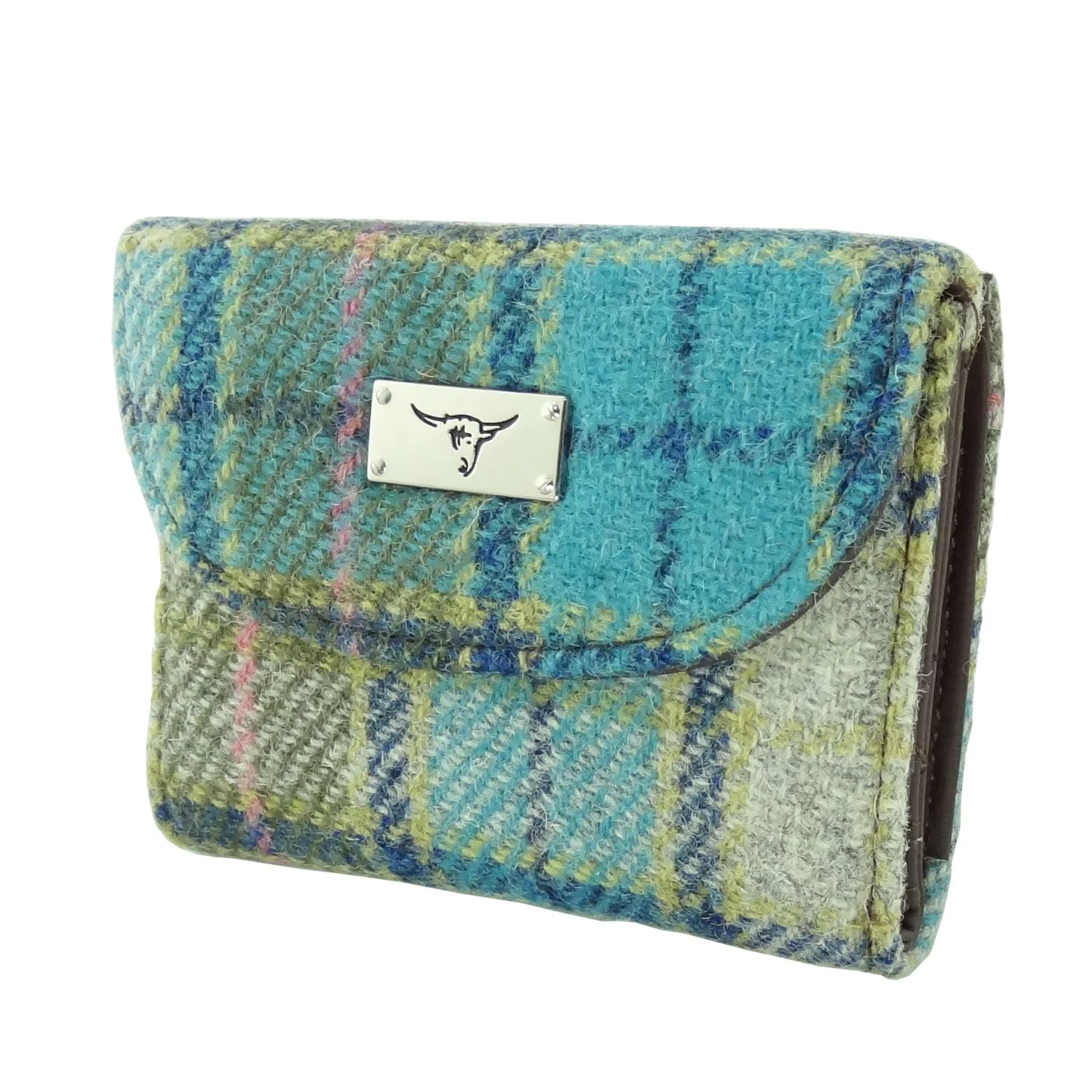 Women's Harris Tweed 'Jura' Short Wallet with Card Section - Image 17