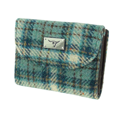 Women's Harris Tweed 'Jura' Short Wallet with Card Section - Image 19