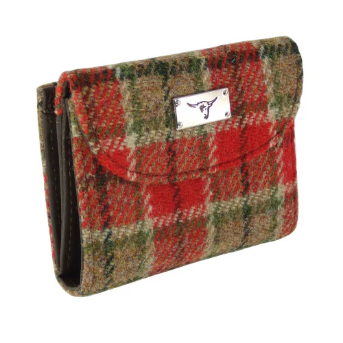 Women's Harris Tweed 'Jura' Short Wallet with Card Section - Image 23