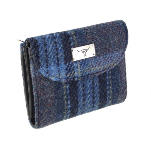 Women's Harris Tweed 'Jura' Short Wallet with Card Section - Image 24