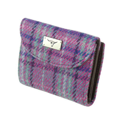 Women's Harris Tweed 'Jura' Short Wallet with Card Section - Image 26