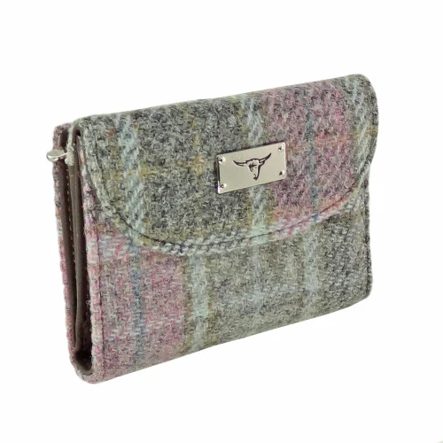 Women's Harris Tweed 'Jura' Short Wallet with Card Section - Image 27
