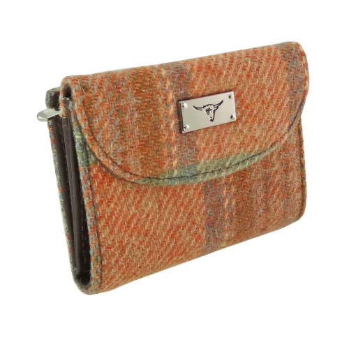 Women's Harris Tweed 'Jura' Short Wallet with Card Section - Image 28