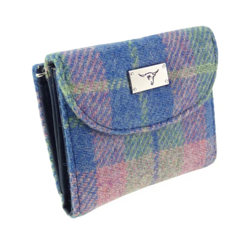 Women's Harris Tweed 'Jura' Short Wallet with Card Section - Image 5