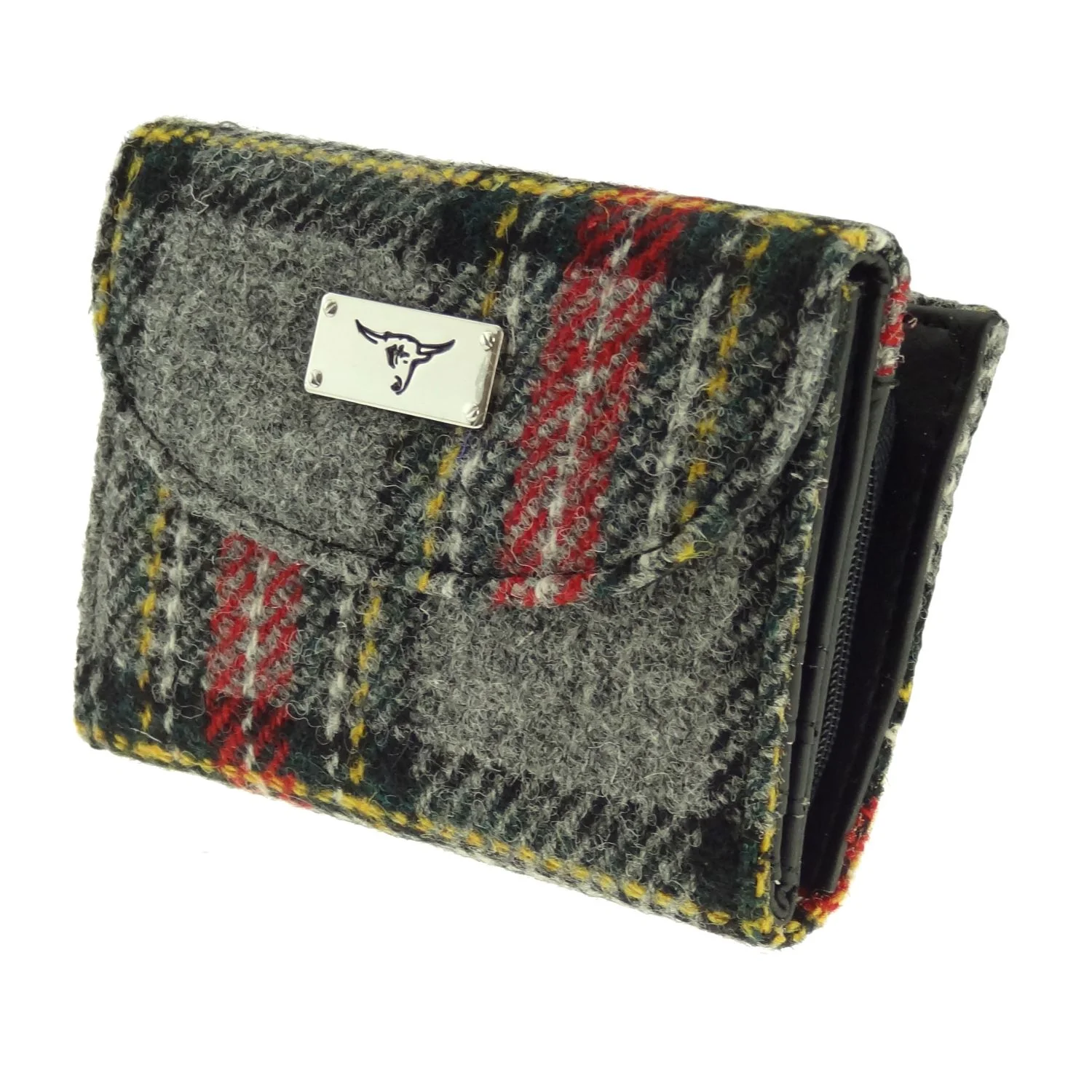 Women's Harris Tweed 'Jura' Short Wallet with Card Section - Image 6
