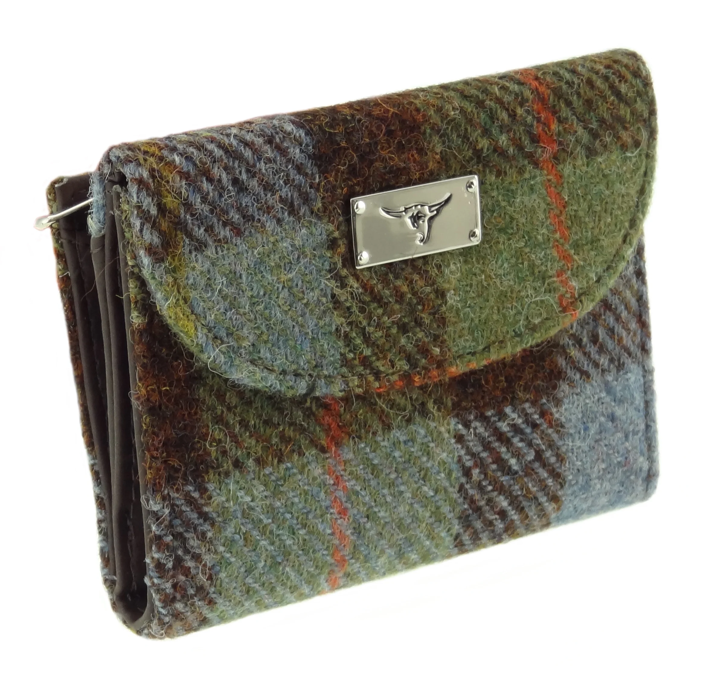 Women's Harris Tweed 'Jura' Short Wallet with Card Section - Image 7
