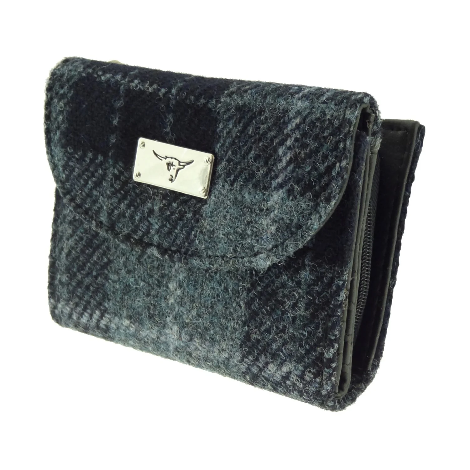 Women's Harris Tweed 'Jura' Short Wallet with Card Section - Image 8
