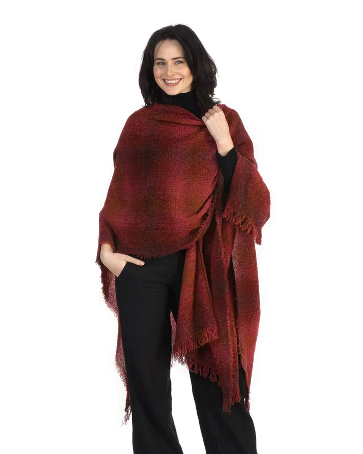 Women's Lambswool Celtic Ruana - Image 7